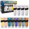 U.S. Art Supply Professional 12 Color Set of Iridescent Acrylic Paint, 75ml Tubes - Luminescent Special Effect Chameleon Color-Shifting Pearl Colors